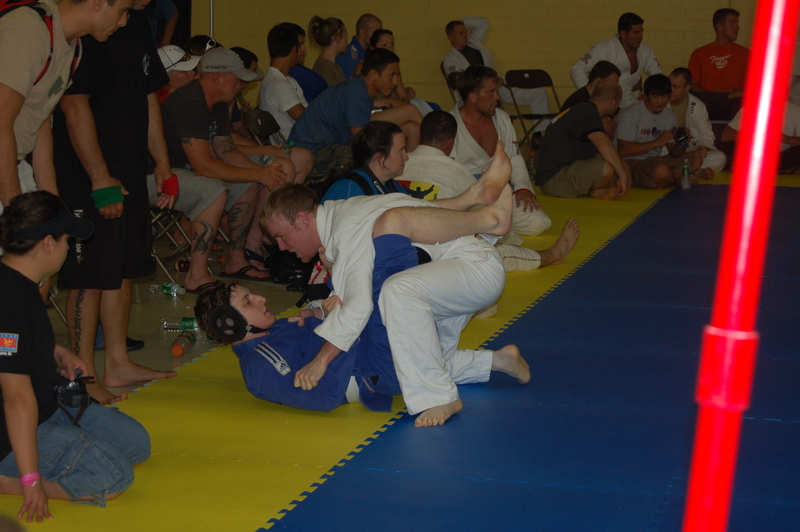 Me competing in my first Jiu Jitsu competition
